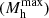 $ (M_{\mathrm{h}}^{\mathrm{max}}) $