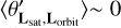$\left\langle\theta_{\mathbf{L}_{\text {sat}}, \mathbf{L}_{\text {orbit}}}^{\prime}\right\rangle \sim 0$