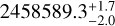$2458589.3_{ - 2.0}^{ + 1.7}$