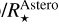 /$R_\star^{\rm Astero}$