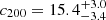 $ c_{200} = 15.4^{+3.0}_{-3.4} $