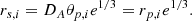 $$ \begin{aligned} r_{s,i} = D_A \theta _{p,i} e^{1/3} = r_{p,i}e^{1/3}. \end{aligned} $$