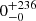 $ 0^{+236}_{-0} $