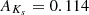 $ A_{K_{s}} = 0.114 $