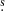 $ \overset{\text{s}}{.} $