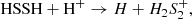 $$ \begin{aligned}&\mathrm {HSSH + H}^+ \rightarrow H + H_2S_2^+, \end{aligned} $$