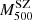 $ M_{500}^{\mathrm{SZ}} $