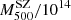 $ M_{500}^{\mathrm{SZ}}/10^{14} $