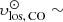 $ \upsilon^{\odot}_{\mathrm{los,\,CO}}\sim $