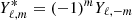 $ Y_{\ell,m}^{*} = (-1)^m Y_{\ell,-m} $