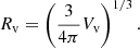 $$ \begin{aligned} R_{\rm v} = \left(\frac{3}{4\pi } V_{\rm v}\right)^{1/3} . \end{aligned} $$