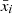 $ \bar{x}_i $