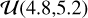 $\mathcal{U}$(4.8,5.2)