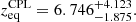 Mathematical equation: $$ \begin{aligned} z_{\rm eq}^\mathrm{CPL}&=6.746^{+4.123}_{-1.875}. \end{aligned} $$