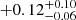 $ +0.12^{+0.10}_{-0.06} $