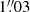 Mathematical equation: $ 1{{\overset{\prime\prime}{.}}}03 $