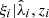 $ \xi_i | \hat \lambda_i, z_i $