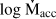 $\log \dot{\mathrm{M}}_{\text {acc}}$