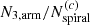 $ N_{\mathrm{3,arm}}/N_{\mathrm{spiral}}^{(c)} $