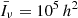 Mathematical equation: $ \bar{I}_\nu=10^5\,h^2 $
