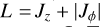 Mathematical equation: $L=\Jz+|\Jphi|$