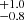 $ ^{+1.0}_{-0.8} $
