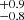$ ^{+0.9}_{-0.8} $