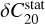 Mathematical equation: $\delta C_{20}^{stat}$