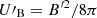 Mathematical equation: $ U\prime_{\mathrm{B}}=B^{\prime 2}/8\pi $