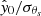 Mathematical equation: $ \hat{y}_0/\sigma_{\theta_s} $