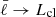 Mathematical equation: $ \bar{\ell} \rightarrow L_{\mathrm{cl}} $