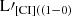 $ \rm L\prime_{[CI]((1-0)} $
