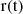 Mathematical equation: $ \rm{r(t)} $