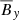 Mathematical equation: $ \overline{B}_y $