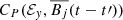 Mathematical equation: $ C_P(\mathcal{E}_y,\overline{B_j}(t-t{\prime})) $