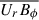 Mathematical equation: $ \overline{U_r B_\phi} $