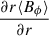 Mathematical equation: $ \frac{\partial r \langle B_\phi \rangle}{\partial r} $