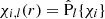 Mathematical equation: $ \chi_{i,l}(r) = \hat{\mathrm{P}}_{l}\{\chi_{i}\} $