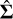 Mathematical equation: $\hat \Sigma $