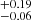 $ ^{+0.19}_{-0.06} $