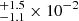 $ ^{+1.5}_{-1.1} \times10^{-2} $