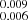 $ ^{0.009}_{0.006} $