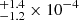 $ ^{+1.4}_{-1.2} \times10^{-4} $