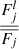 Mathematical equation: $ \frac{F_j^l}{\overline{F_j}} $