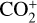 Mathematical equation: ${\rm{CO}}_{\rm{2}}^{\rm{ + }}$