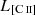 Mathematical equation: $ L_{[\mathrm{C}\,\mathrm{\textsc{ii}}]} $