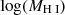 $ \log(M_{\mathrm{H}{{\small { {\text{ I}}}}}}) $