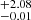 $ ^{+2.08}_{-0.01} $