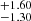 $ ^{+1.60}_{-1.30} $