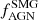 $ f_{\mathrm{AGN}}^{\mathrm{SMG}} $